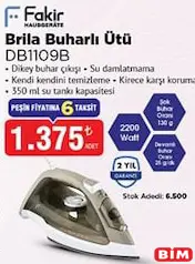 FAKİR BRİLA BUHARLI ÜTÜ DB1109B